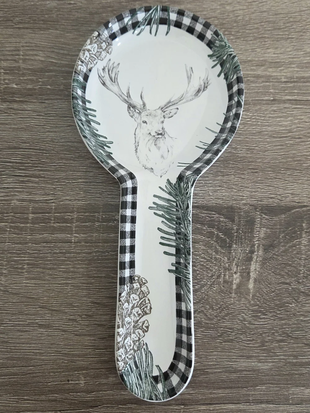 Robert Stanley Home Collection Limited Farmhouse Christmas Deer Buck Spoon Rest.